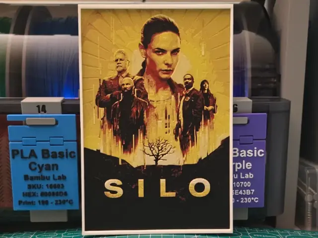 HueForge model: Silo Poster - Hueforge Art by Lumpy3D