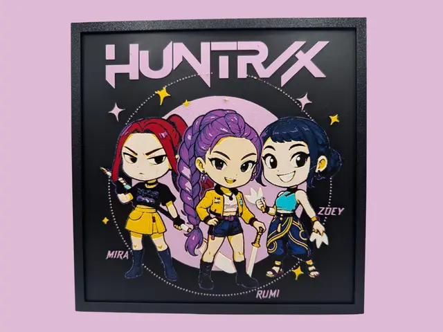 HueForge model: KPop Demon Hunters - Chibi Edition by Canadian Gamer
