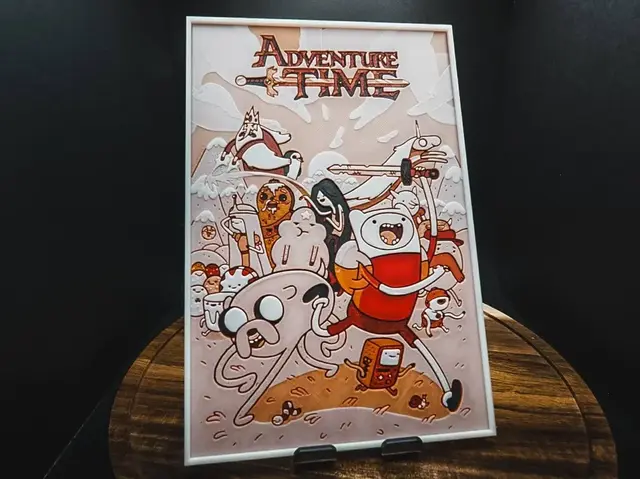 HueForge model: Adventure Time (Series Poster) by HugheCraft