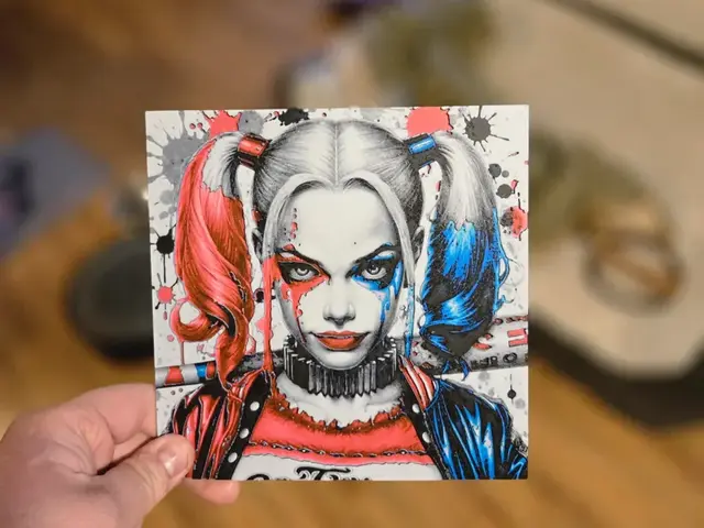 HueForge model: *UPDATED* Graffiti Harley Quinn Hueforge by 3Ree Printing