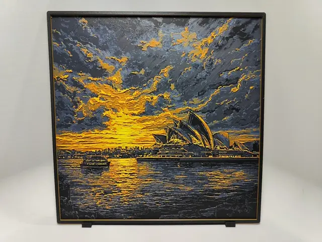 HueForge model: Sydney Opera House Sunset - Hueforge by BeaN