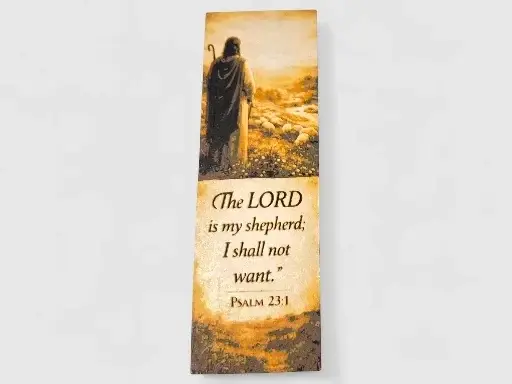 HueForge model: Psalm 23:1 Bible Verse 50mm by 150mm Bookmark by MythicHue's