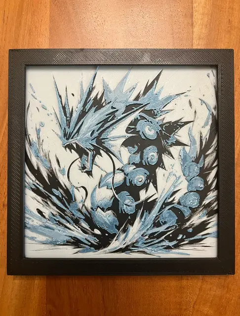 HueForge model: Gyarados by JustBe 3D Printing