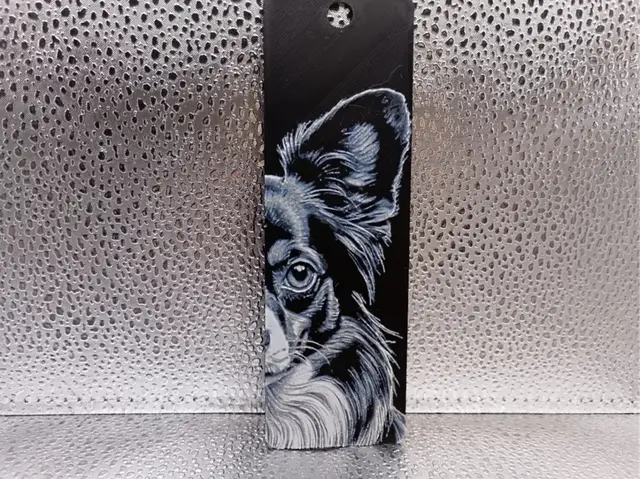 HueForge model: Papillon Bookmark – Hueforge by Borishotch Industries
