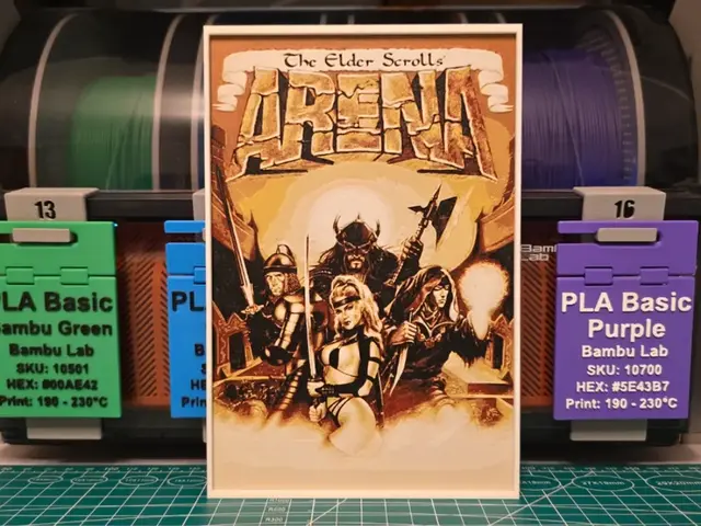 HueForge model: The Elder Scrolls: Arena Poster - Hueforge Art by Lumpy3D