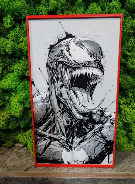 HueForge model: Creepy Venom by Garuda3D