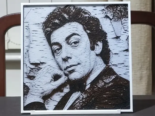 HueForge model: Tim Curry (1946-2026) - 3 Color HueForge by BoDad