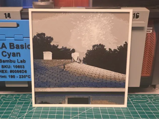 HueForge model: Mico "When the lights turn on" Album - Hueforge by Lumpy3D