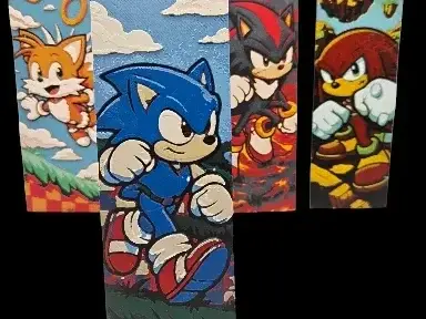 Sonic the Hedgehog 50mm x 150mm Bookmark