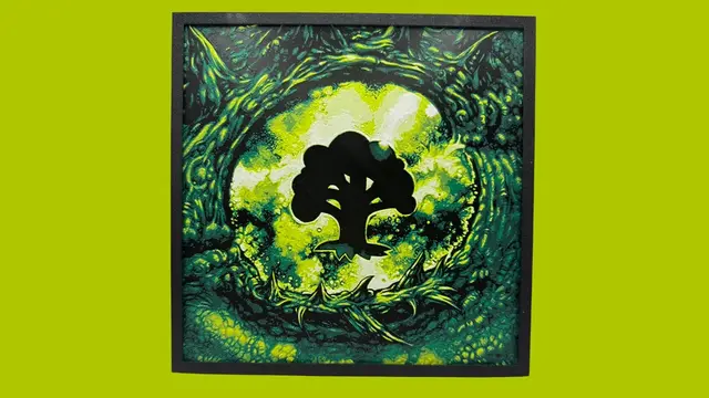Forest Mana - Magic the Gathering Hueforge