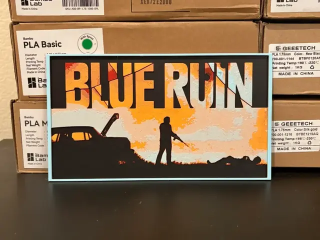 HueForge model: Blue Ruin Hueforge by Estiv