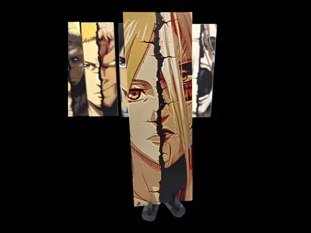 HueForge model: Attack on Titan 50x150mm Bookmark, Annie by MythicHue's