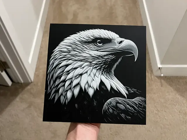 HueForge model: Eagle Face Hueforge by RP47 Designs