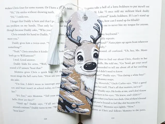 Bookmark, Cartoon Reindeer