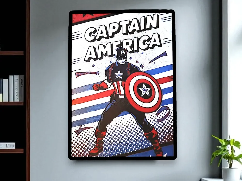Hueforge Captain America by Luckyfer HueForge model: Hueforge Captain America by Luckyfer