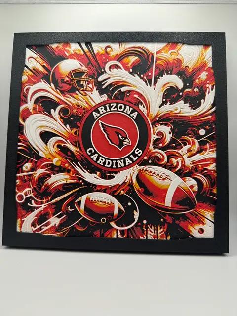 HueForge model: Arizona Cardinals - NFL Hueforge by Canadian Gamer