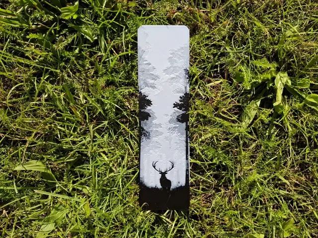 HueForge model: deer in forest bookmark by EternalDesigns3D