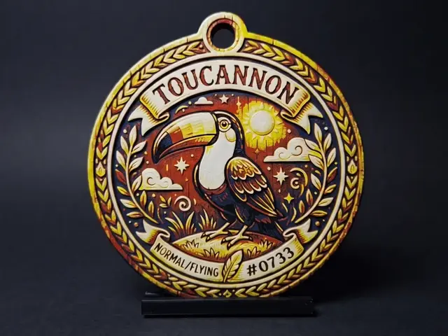 HueForge model: Toucannon #0733 - Pokemon Ornament by LED