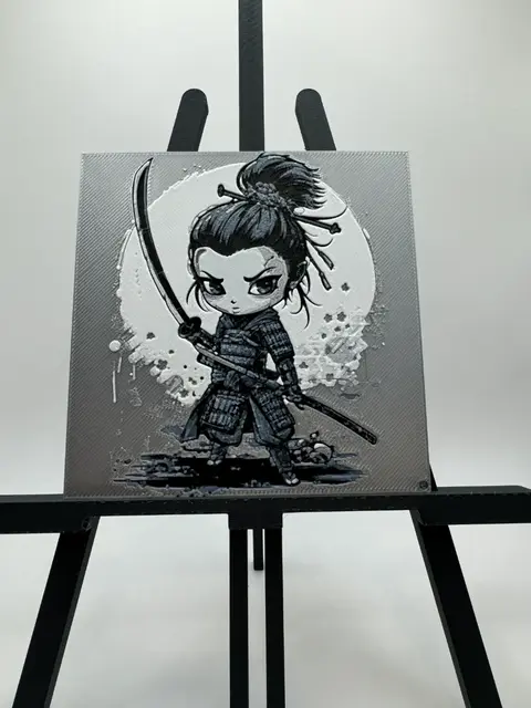 HueForge model: Samurai Girl by Canadian Gamer