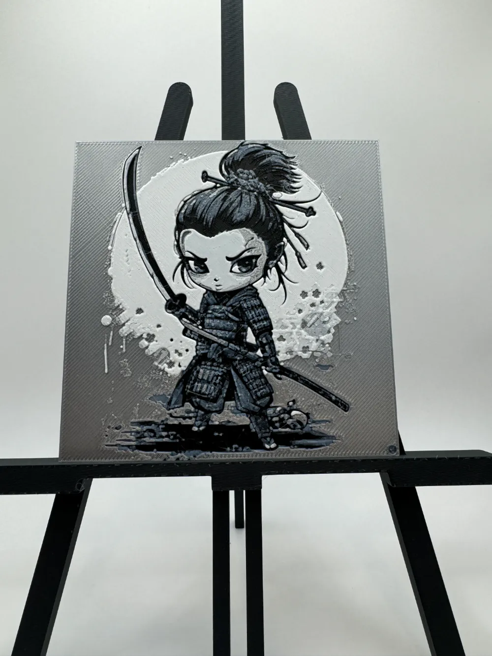 Samurai Girl by Canadian Gamer HueForge model: Samurai Girl by Canadian Gamer