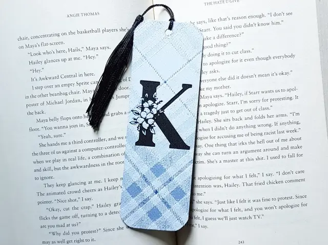 HueForge model: Monogram K Bookmark. Hueforge by Dame Jo