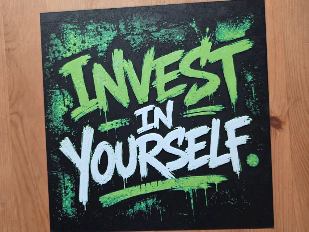 Invest In Yourself Hueforge by Morganja HueForge model: Invest In Yourself Hueforge by Morganja