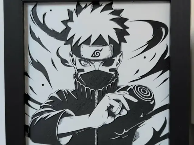 HueForge model: Hueforge Naruto 3 colors by Cré'Art 3D