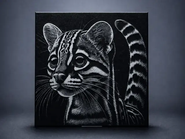 HueForge model: Margay (Leopardus wiedii) by Aleksandr