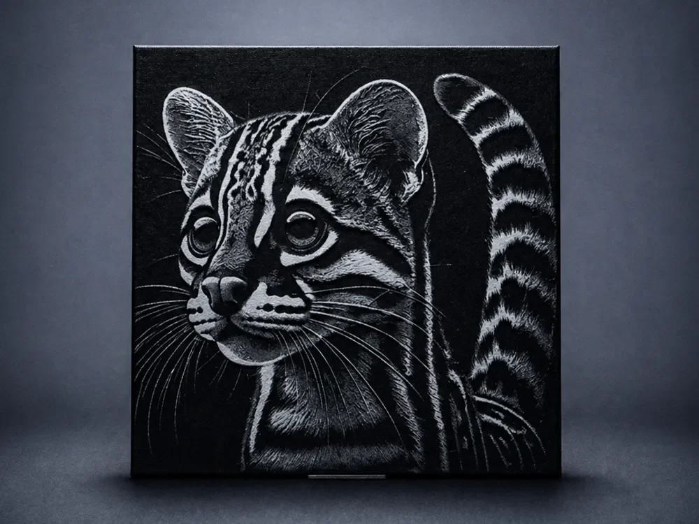Margay (Leopardus wiedii) by Aleksandr HueForge model: Margay (Leopardus wiedii) by Aleksandr