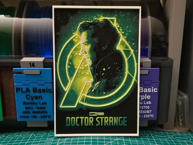 HueForge model: Doctor Strange Movie Poster - Hueforge Art by Lumpy3D