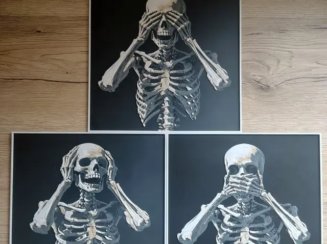 Three wise skeletons HueForge