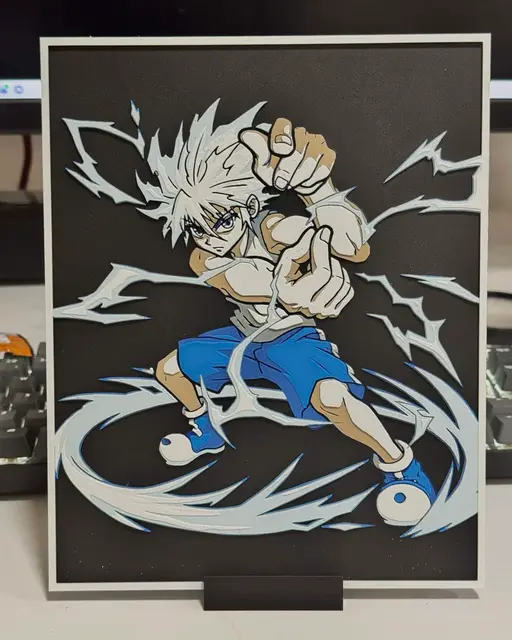 HueForge model: Killua Zoldyck by Strata Prints