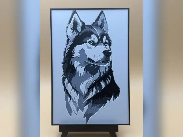 HueForge model: Siberian Husky HueForge Print by iPrintStuffau