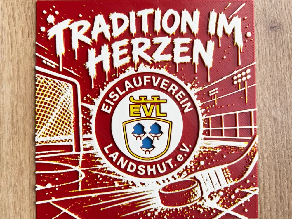 EV Landshut Tradition DEL 2 Fanart Hueforge EVL by Reeftank&more HueForge model: EV Landshut Tradition DEL 2 Fanart Hueforge EVL by Reeftank&more