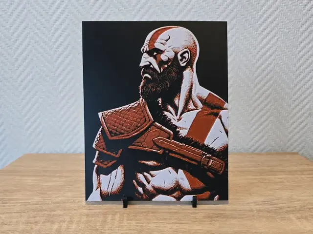 HueForge model: Kratos God of war by Kactus Fpv