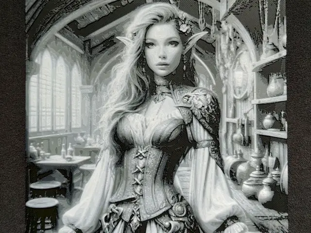 HueForge model: Elf girl III. HueForge by fD.667