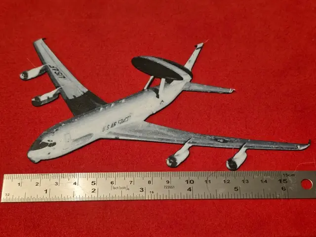 HueForge model: Boeing E-3B Sentry (707-300) Hueforge Bookmark by AirMechDesigns