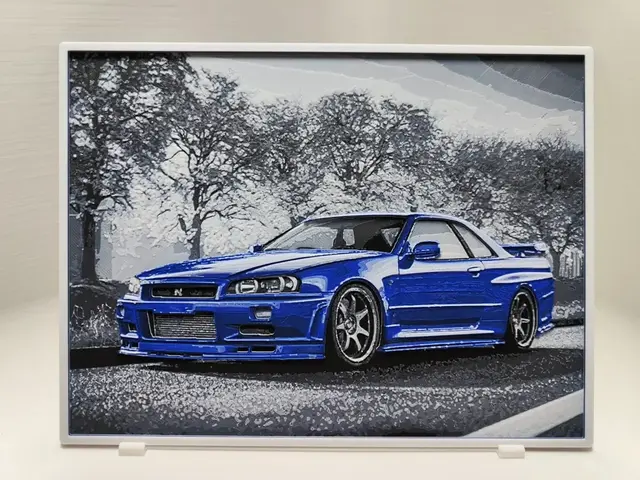 HueForge model: Nissan Skyline GT-R R34 - Hueforge by BeaN