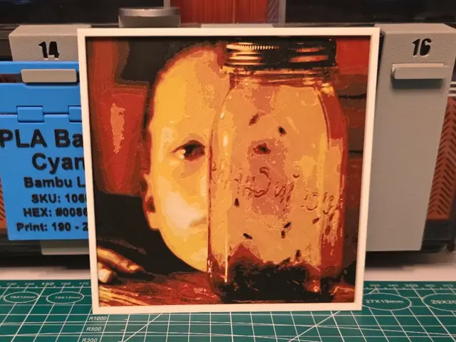 HueForge model: Alice In Chains "Jar of Flies" Album - Hueforge by Lumpy3D