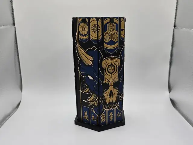 HueForge model: Bookmark Triptyque Oni Skull by Kactus Fpv