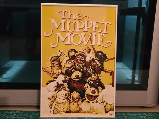 HueForge model: The Muppet Movie Movie Poster - Hueforge Art by Lumpy3D