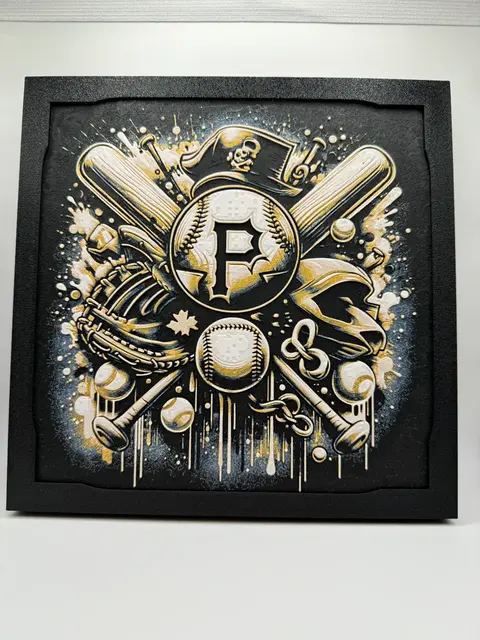 HueForge model: Pittsburgh Pirates - MLB Hueforge by Canadian Gamer
