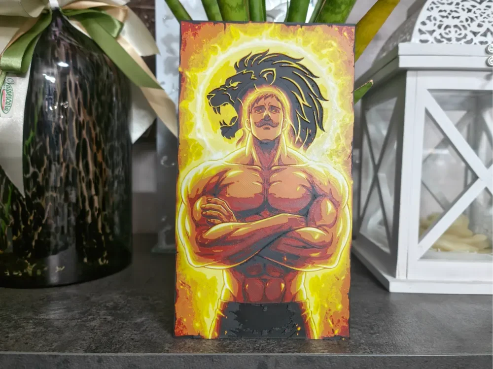 Escanor The Seven Deadly Sins Hueforge by S1M0N389 HueForge model: Escanor The Seven Deadly Sins Hueforge by S1M0N389
