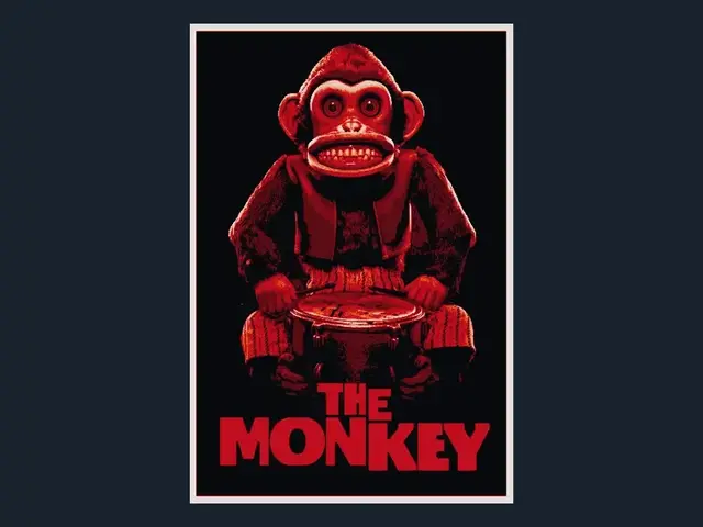 HueForge model: The Monkey (Movie Poster - HueForge) by HugheCraft