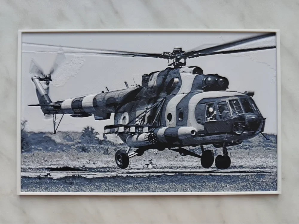 Mil Mi-8MT - Hueforge by BeaN HueForge model: Mil Mi-8MT - Hueforge by BeaN