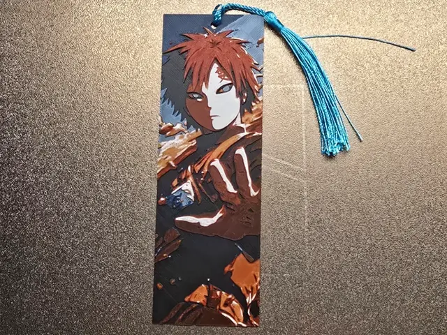 HueForge model: Naruto Bookmark - Gahara by 3D-Mentiel