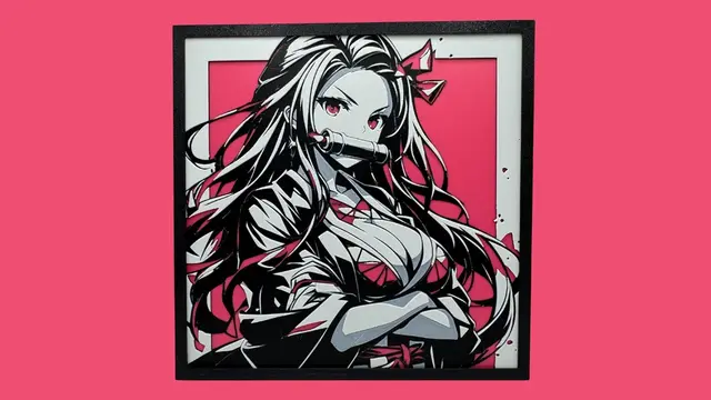 HueForge model: Nezuko - Demon Slayer by Canadian Gamer