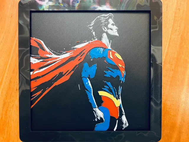 HueForge model: Superman 3 Color (3 of 4) by JustBe 3D Printing