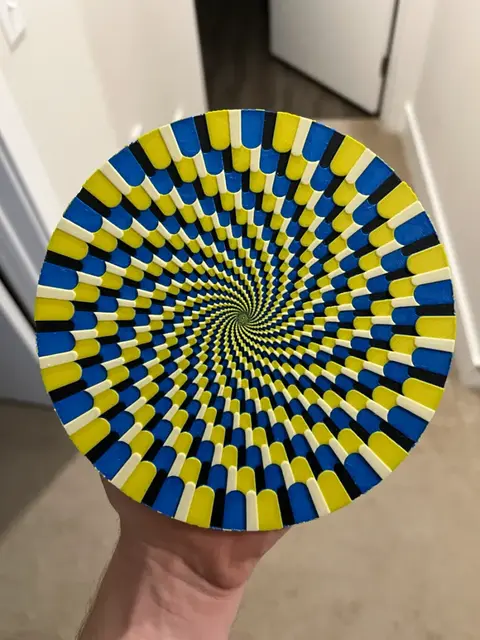HueForge model: Colorful Optical Illusion Hueforge by RP47 Designs