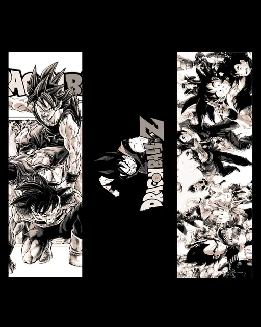 HueForge model: Fan Art Depictions from Dragon Ball Z - Set of Bookmarks by BooneCo3d
